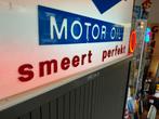 Deluxol Motor Oil Lichtbak Reclamebord, Verzamelen, Merken en Reclamevoorwerpen, Ophalen, Gebruikt, ., Lichtbak of (neon) lamp