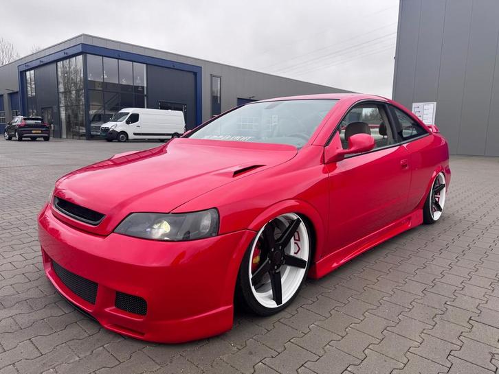 Opel Astra Coupé 1.8-16V Airride vossen 29k taxatie Uniek e, Auto's, Opel, Bedrijf, Te koop, Astra, ABS, Airbags, Airconditioning