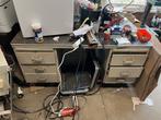 ijzeren werkbank bureau te koop, Ophalen, Gebruikt