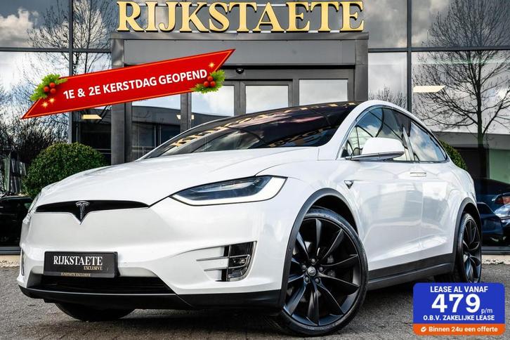 Tesla Model X 100D|AUTOPILOT|PANO|22''|360°|LEDER|KEYLESS, Auto's, Tesla, Bedrijf, Te koop, Model X, 360° camera, 4x4, ABS, Achteruitrijcamera