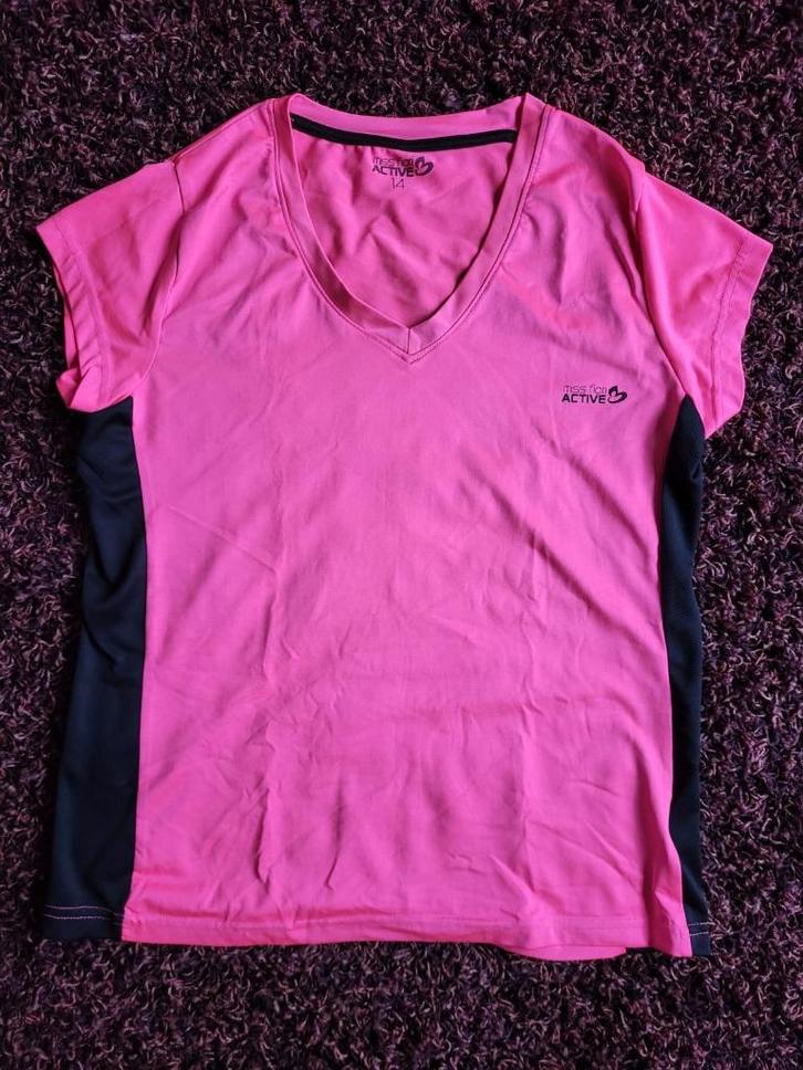 Roze sportshirt - Maat M, Kleding | Dames, Sportkleding, Gedragen, Overige typen, Maat 38/40 (M), Roze, Ophalen of Verzenden