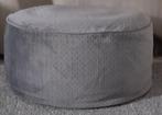 Grijze opblaasbare poef, Kunststof, Ophalen of Verzenden, Zo goed als nieuw, 50 tot 75 cm