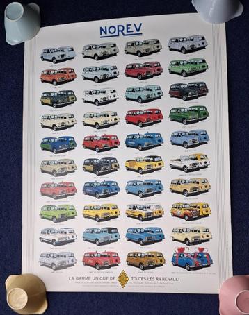 Poster Norev Renault 4 / R4 beschikbaar voor biedingen