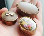 3 vintage pillendoosjes, Antiek en Kunst, Ophalen of Verzenden