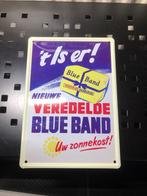 Ouderwetse Blue Band Emaille Reclamebord, Ophalen of Verzenden, Gebruikt