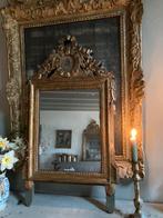 Antiek frans bruidsspiegeltje met strikmedaillon, Antiek en Kunst, Antiek | Spiegels, Ophalen