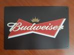 Budweiser 20x30 cm Reclamebord, Ophalen of Verzenden, Nieuw, Reclamebord, Plaat of Schild, Overige merken