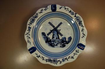 Vintage asbak Delfts Blauw Janssen Veevoeders Nederweert. beschikbaar voor biedingen
