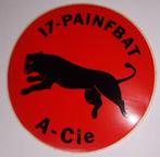17 e Painfbat A-cie sticker, Verzamelen, Ophalen of Verzenden, Landmacht, Nederland, Embleem of Badge