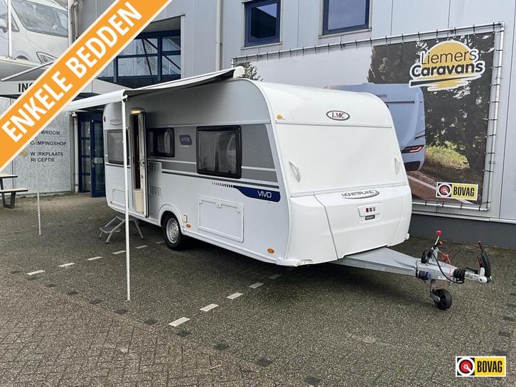 LMC Vivo 470 E ENKELE BEDDEN-MOVER-LUIFE, Caravans en Kamperen, Caravans, Bedrijf, tot en met 4, 1000 - 1250 kg, Standaardzit