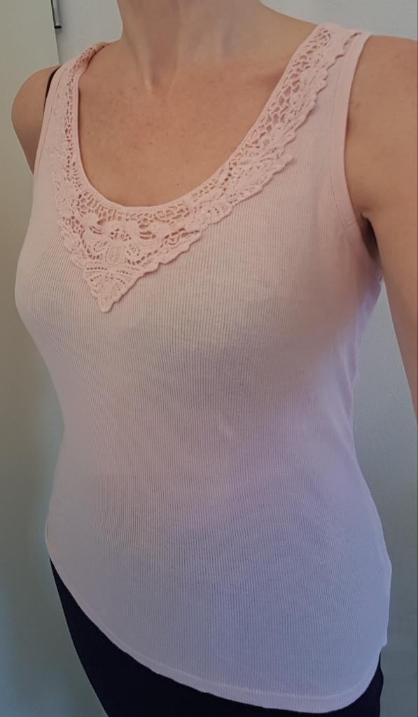 Mooi zalmkleurig shirt maat 42, Kleding | Dames, Overige kleuren, Maat 42/44 (L), Ophalen of Verzenden, Zo goed als nieuw