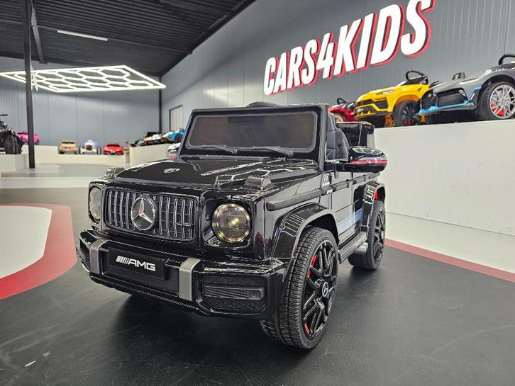 Kinderauto Mercedes G63 - soft start - leren zit - met RC, Kinderen en Baby's, Speelgoed | Speelgoedvoertuigen, Nieuw, Afstandsbediening
