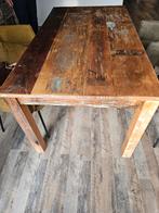 Te koop mooie vintage/ koloniale eettafel 160 bij 90 cm, Huis en Inrichting, Ophalen, Rechthoekig, 150 tot 200 cm, 50 tot 100 cm