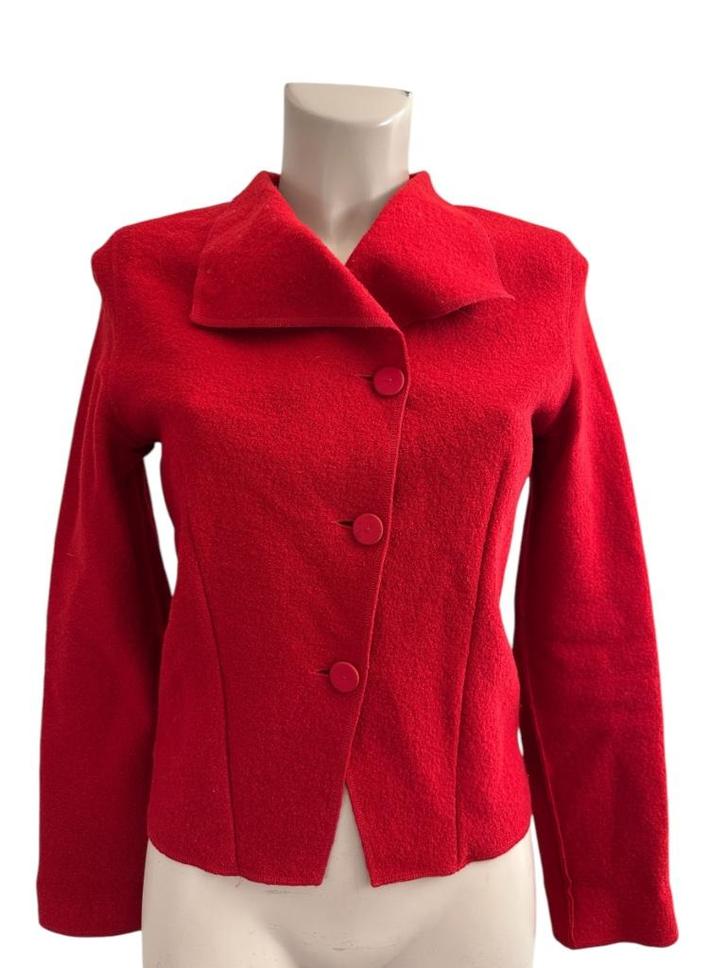 Moq jasje M, Kleding | Dames, Jasjes, Kostuums en Pakken, Zo goed als nieuw, Maat 38/40 (M), Rood, Ophalen of Verzenden