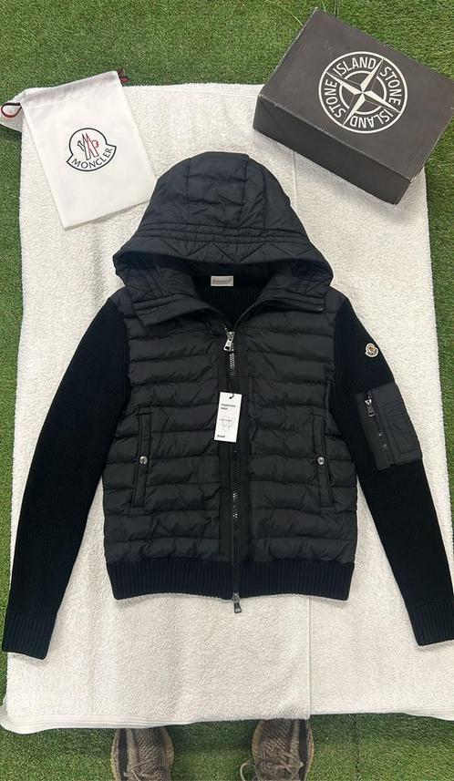 Moncler Cardigan jas Puffer knitwear Tricort, Kleding | Heren, Jassen | Winter, Zo goed als nieuw, Maat 48/50 (M), Zwart, Ophalen of Verzenden