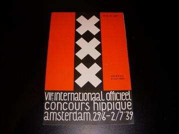 Programmaboekje Concours Hippique Amsterdam 1939 beschikbaar voor biedingen