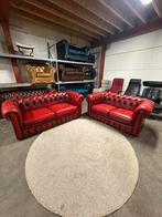 Chesterfield bankstel bank set oxblood rood vintage 3+2 zits, 2871SK, Klassieke, Mariansoliak8@gmail.com, Tweepersoons