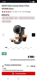 Krups Dolce Gusto Genio S Plus KP3408Zwart, Witgoed en Apparatuur, Koffiezetapparaten, Ophalen, Zo goed als nieuw, Koffiemachine