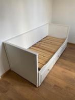 Te koop, Ikea Hemnes uitschuifbaar bed, Huis en Inrichting, Slaapkamer | Bedden, Ophalen, Eenpersoons, Wit, 80 cm