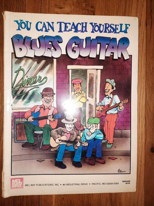 Gitaar: Mel Bay You Can Teach Yourself Blues Guitar-lesboek, Muziek en Instrumenten, Bladmuziek, Gebruikt, Les of Cursus, Blues