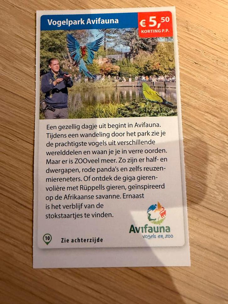 Met kortings naar Vogelpark Avifauna, Tickets en Kaartjes, Recreatie | Dierentuinen, Drie personen of meer, Kortingskaart