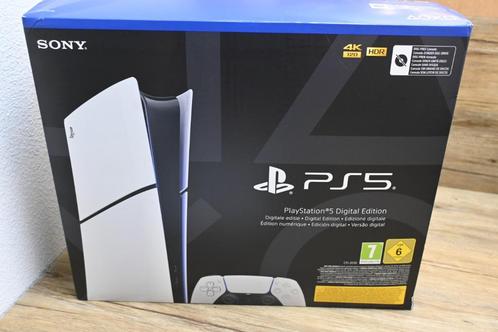 Playstation 5 digital Slim + factuur 16-8-25, Spelcomputers en Games, Games | Sony PlayStation 5, Zo goed als nieuw, Ophalen of Verzenden