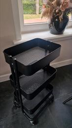 Råskog Ikea trolley zwart, Ophalen, Minder dan 50 cm, Zwart, Zo goed als nieuw