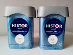 2x HISTOR perfect finish hoogglans lak. Loom 6939., Ophalen of Verzenden, Nieuw, Wit, Lak