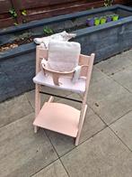 Stokke Tripp Trapp kinderstoel, met babyset en kussenset, Ophalen of Verzenden, Gebruikt, Meegroeistoel, Stoelverkleiner