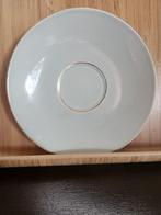 Grijs/goud schotel - Gouda Plateelbakkerij, Antiek en Kunst, Ophalen of Verzenden