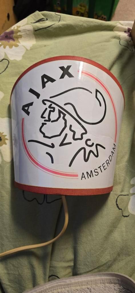 Ajax Bedlampje Jaren 70 - Mega Lang Snoer!, Verzamelen, Sportartikelen en Voetbal, Gebruikt, Ajax, Ophalen of Verzenden