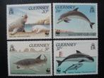 Postzegels Guernsey 1990 Dolfijn, Orka, haai - cw € 6,00 pf., Ophalen of Verzenden, Postfris