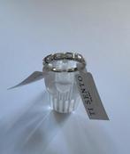 NIEUW: Ti Sento ring met rechthoekige zirkonia's 58 /  18.5, Met kristal, 18 tot 19, Verzenden, Nieuw