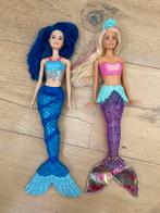 Zeemeerminbarbies 2 stuks, Ophalen of Verzenden, Zo goed als nieuw, Barbie