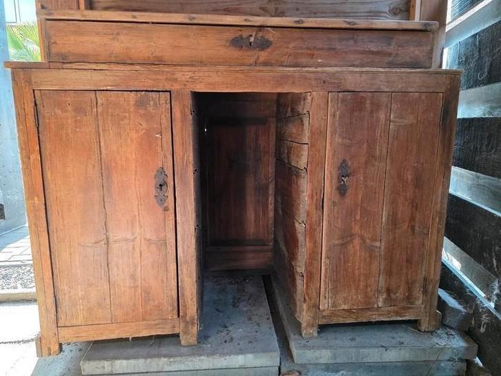 Dressoir kast brocante, Huis en Inrichting, Kasten | Dressoirs, Gebruikt, 100 tot 150 cm, 50 tot 75 cm, Met deur(en), Ophalen