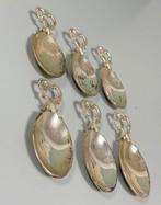 6 antiek antieke vernikkeld lepels lepel amuse presentatie, Ophalen of Verzenden