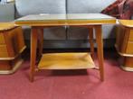 retro tv tafel met glasplaat, Huis en Inrichting, Ophalen