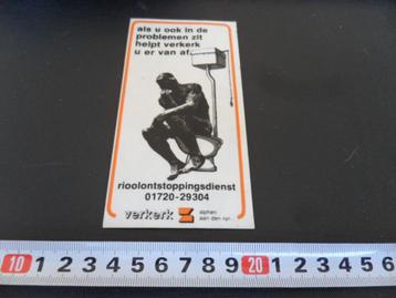 sticker alphen a/d rijn verkerk rioolontstoppingsdienst 79 beschikbaar voor biedingen
