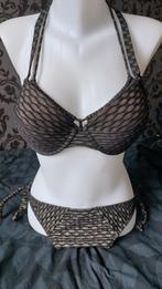 Zwart/ gouden bikini Marlies Dekkers 80C + M  broekje, Kleding | Dames, Badmode en Zwemkleding, Marlies Dekkers, Zwart, Ophalen of Verzenden