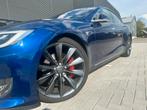 Tesla Model S 75D - autopilot - 21 inch - panoramadak, Te koop, Blauw, Emergency brake assist, Particulier