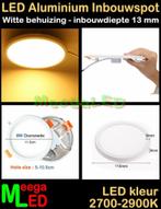 LED keuken inbouw renovatie spot panel Rond wit 8 Watt WW, Ophalen of Verzenden, Nieuw