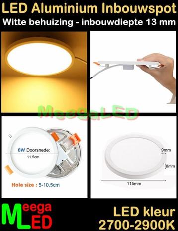 LED keuken inbouw renovatie spot panel Rond wit 8 Watt WW beschikbaar voor biedingen