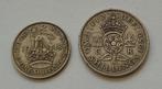 Verenigd Koninkrijk 1 & 2 Shilling - Koning George VI, Postzegels en Munten, Ophalen of Verzenden, Setje