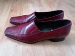 Leren schoenen merk Sally O Hara maat 40 kleur Bordeaux, Ophalen, Zo goed als nieuw, Rood