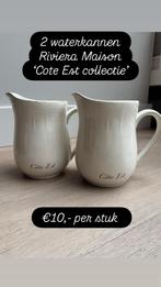 Riviera Maison Cote Est Waterkannen - Set van 2, Ophalen of Verzenden, Zo goed als nieuw