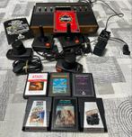 Atari 2600 met 4 controllers en 6 games, Ophalen of Verzenden, Gebruikt, Met games, Met 3 controllers of meer
