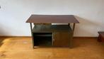 Vintage industrial kast / rek / ex-werkbank met houten blad., Huis en Inrichting, Kasten | Overige, Ophalen, Gebruikt
