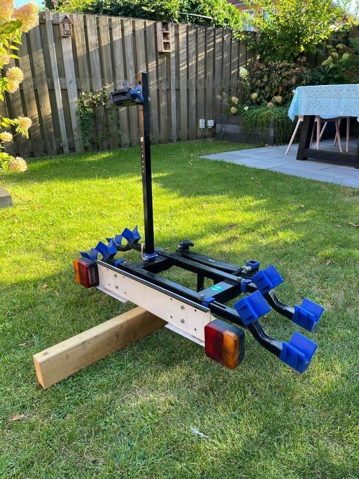 fietsdrager, Auto diversen, Fietsendragers, Gebruikt, Trekhaakdrager, 2 fietsen, Brede banden, Ophalen