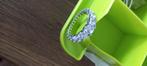 Nieuw.  Zilveren eternity ring met zirkonia, Sieraden, Tassen en Uiterlijk, Verzenden, 19 tot 20, Nieuw, Met edelsteen
