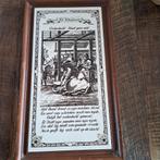 2 Tegels ingelijst De Vleeshouwer 35x19 cm, Ophalen of Verzenden